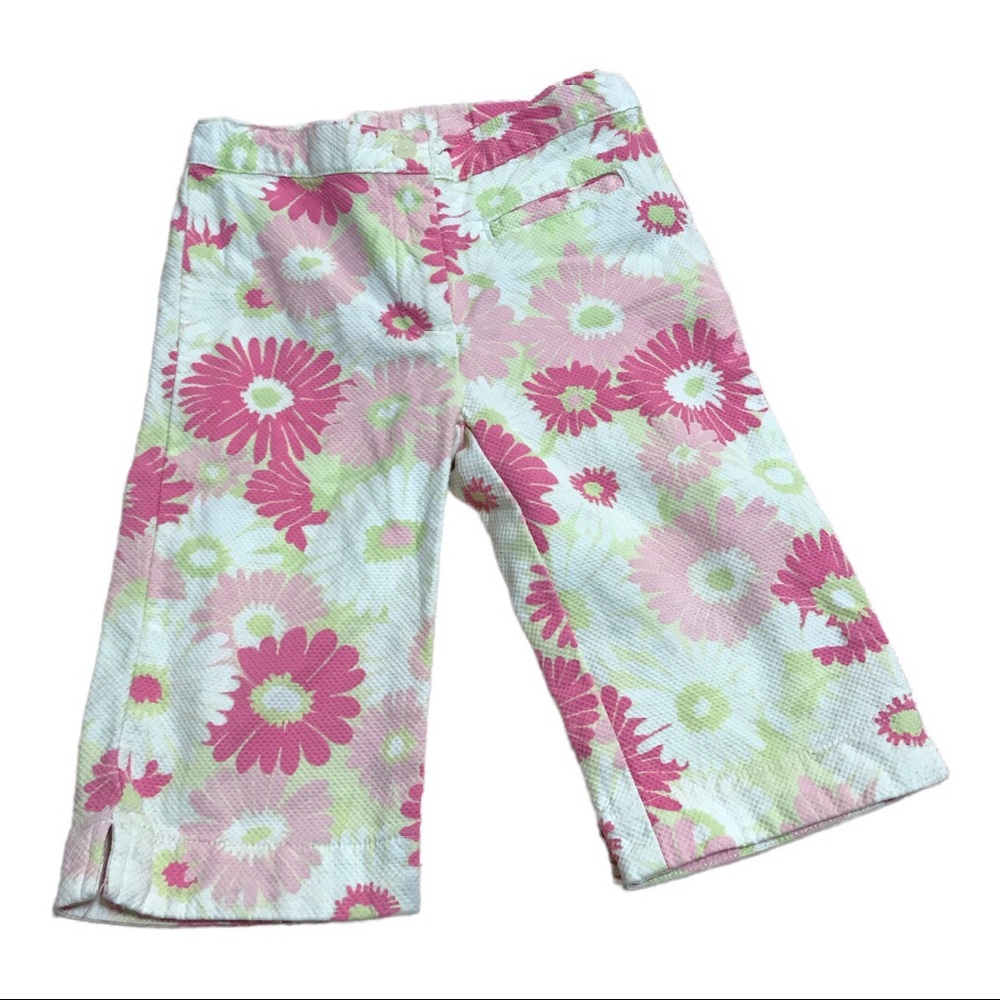 Janie and Jack pastel floral pants size 2T VGUC